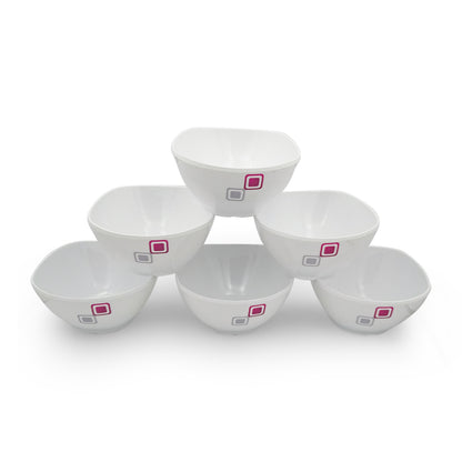 SUPERWARE | Pure Melamine | Katori Set - Candy Blocks (3.75") | 6 Nos.| Stain Free, Glazed Finish