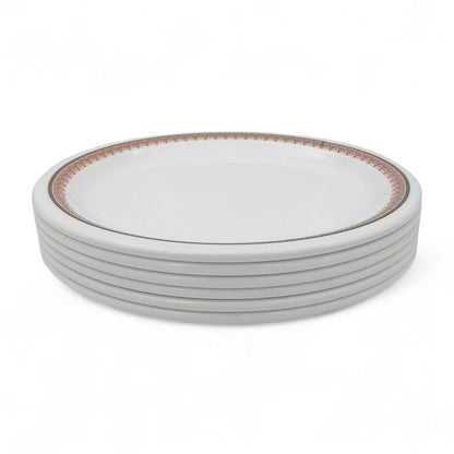 SUPERWARE | Pure Melamine | Small Plate Set - Classic 2 (7.5") | 6 Nos. | Stain Free, Glazed Finish