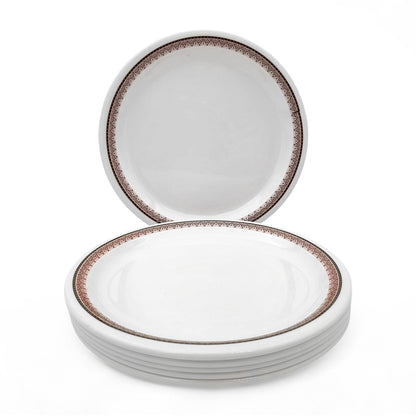 SUPERWARE | Pure Melamine | Small Plate Set - Classic 2 (7.5") | 6 Nos. | Stain Free, Glazed Finish