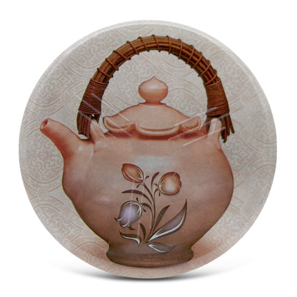 SUPERWARE | Pure Melamine | Coasters- Cha On Black | Set Of 8 Pcs | Stain Free, Glazed Finish