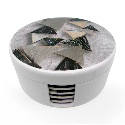 SUPERWARE | Pure Melamine | Coasters - Puzzles on White | Set Of 8 Pcs | Stain Free, Glazed Finish