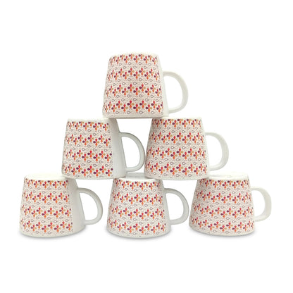 SUPERWARE| Pure Melamine | Tea Cup - Hala | 6 Nos. | Stain Free, Glazed Finish
