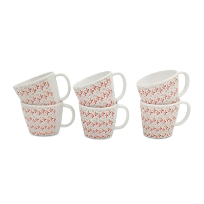 SUPERWARE| Pure Melamine | Tea Cup - Hala | 6 Nos. | Stain Free, Glazed Finish