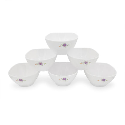 SUPERWARE | Pure Melamine | Katori Set - Daffodils (3.75") | 6 Nos. | Stain Free, Glazed Finish