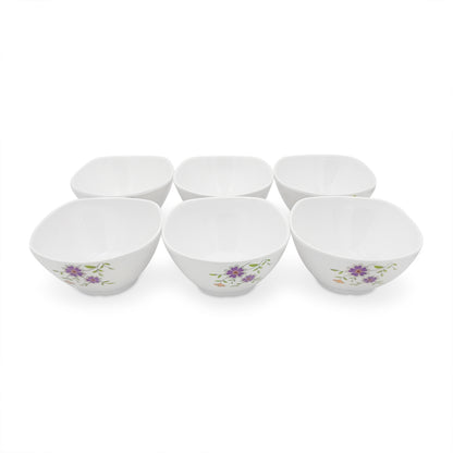 SUPERWARE | Pure Melamine | Katori Set - Daffodils (3.75") | 6 Nos. | Stain Free, Glazed Finish