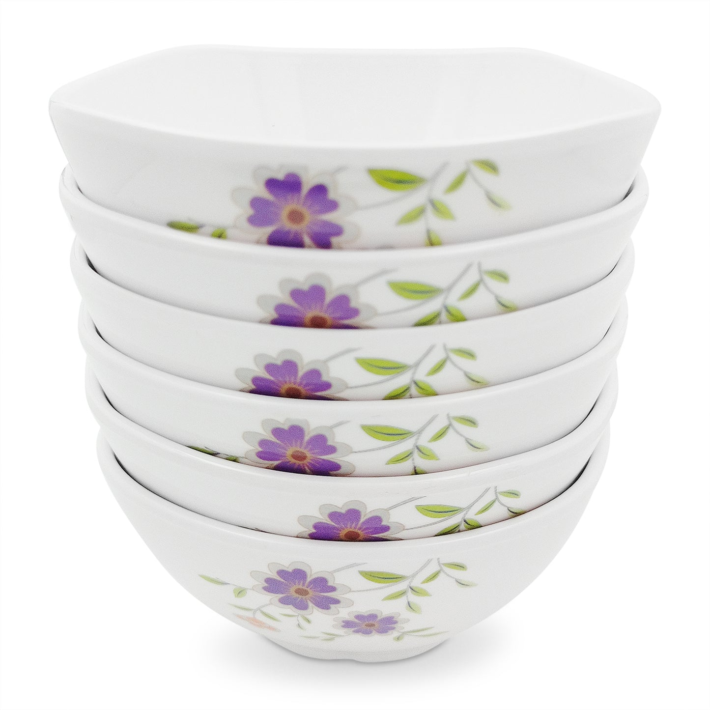 SUPERWARE | Pure Melamine | Katori Set - Daffodils (3.75") | 6 Nos. | Stain Free, Glazed Finish