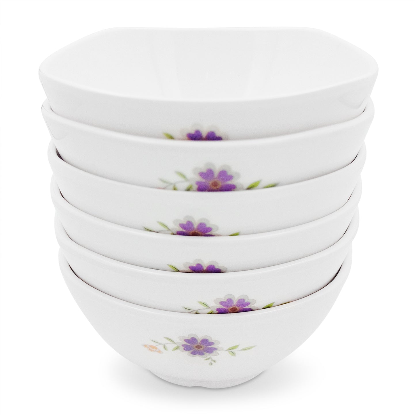 SUPERWARE | Pure Melamine | Katori Set - Daffodils (3.75") | 6 Nos. | Stain Free, Glazed Finish