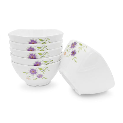 SUPERWARE | Pure Melamine | Katori Set - Daffodils (3.75") | 6 Nos. | Stain Free, Glazed Finish