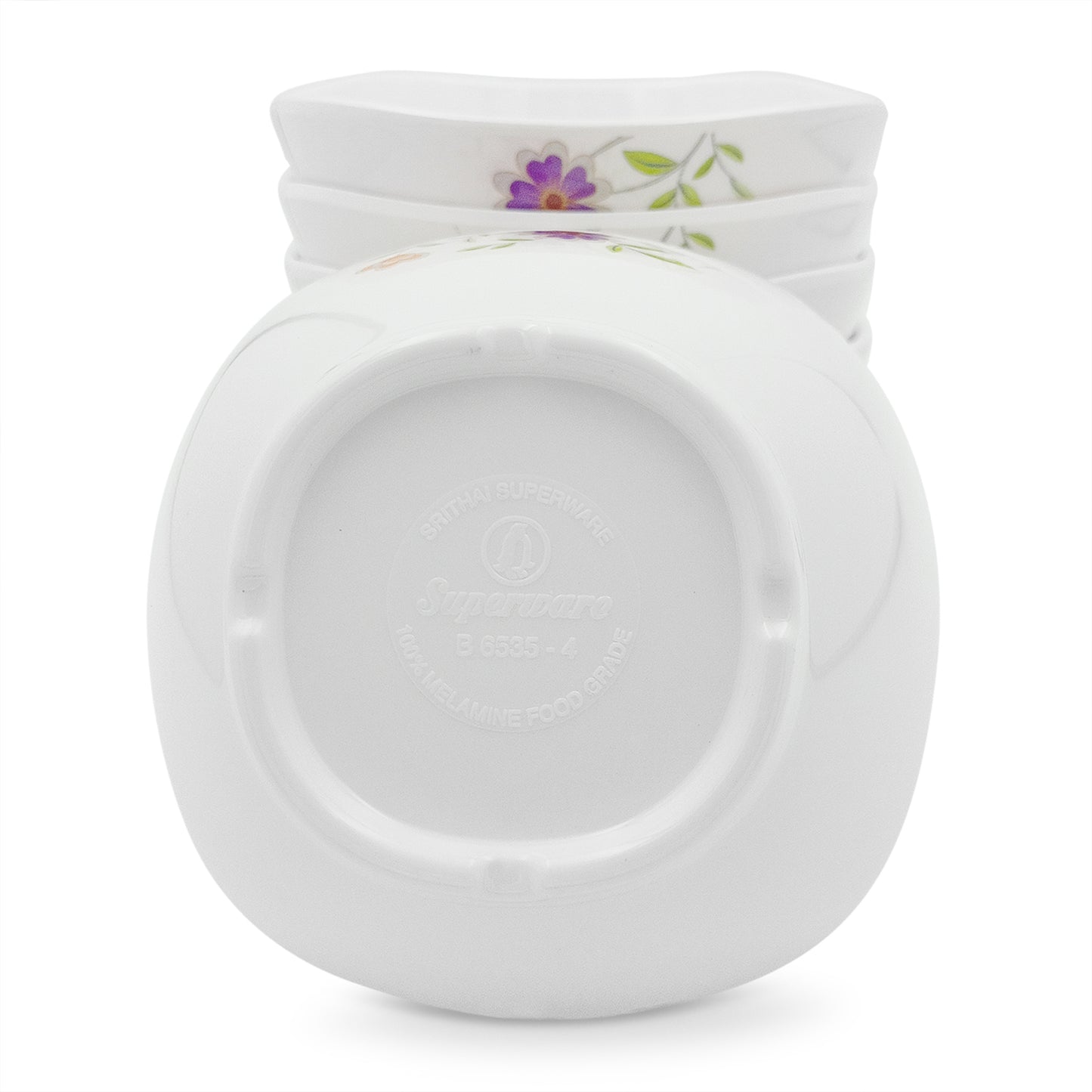 SUPERWARE | Pure Melamine | Katori Set - Daffodils (3.75") | 6 Nos. | Stain Free, Glazed Finish
