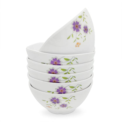 SUPERWARE | Pure Melamine | Katori Set - Daffodils (3.75") | 6 Nos. | Stain Free, Glazed Finish