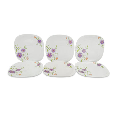 SUPERWARE | Pure Melamine | Buffet Plate Set – Daffodils (12.5”) | 6 Nos. | Stain Free, Glazed Finish
