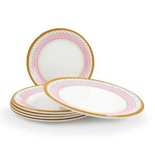 SUPERWARE | Pure Melamine | Small Plate Set - Diamond (7.25") | 6 Nos. | Stain Free, Glazed Finish