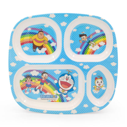 SUPERWARE | Pure Melamine | Kid Set - DORAEMON RAINBOW | 3 Pcs.| Stain Free, Glazed Finish