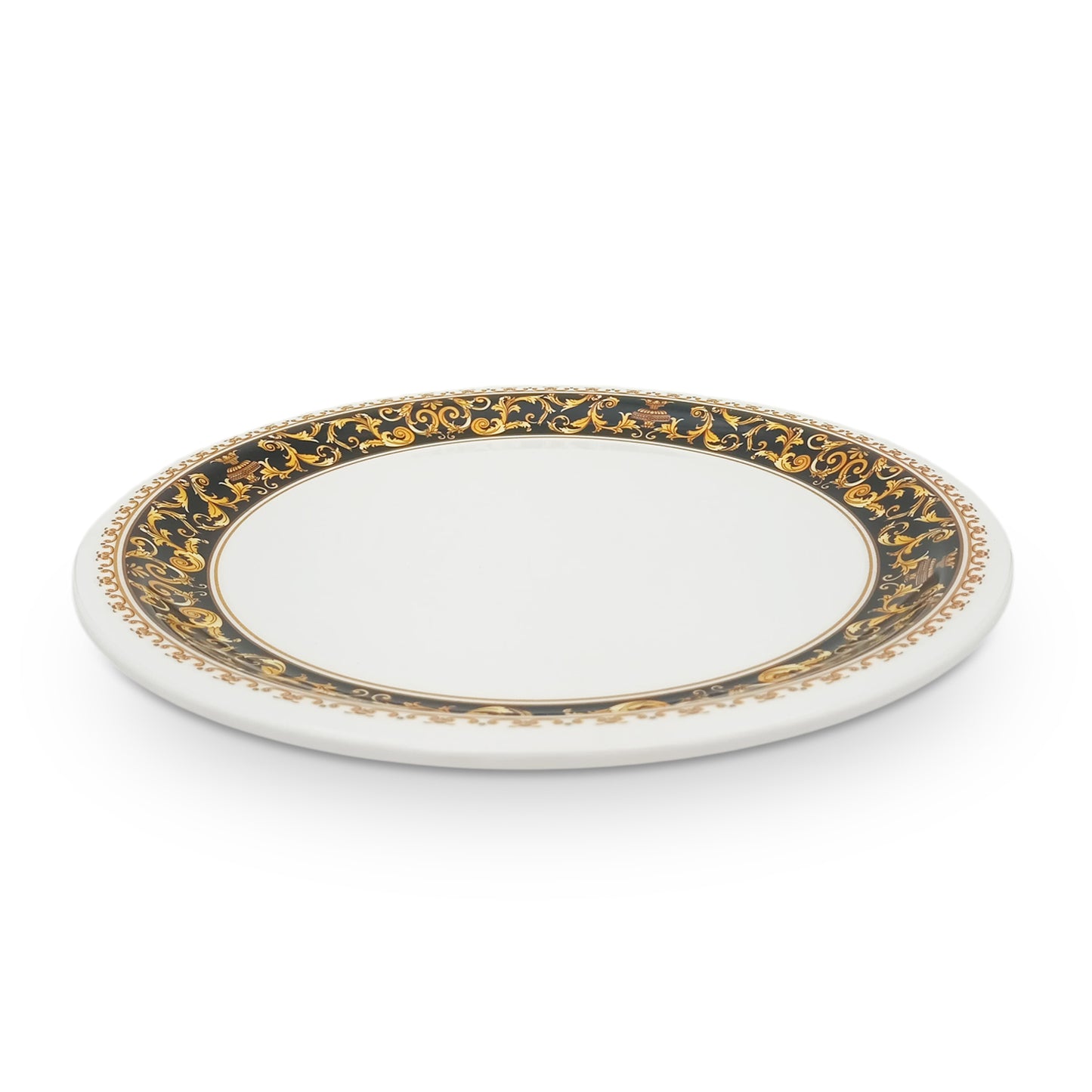 SUPERWARE | Pure Melamine | Buffet Plate Set 12.5" - Dynasty (12.5”) | 6 Nos. | Stain Free, Glazed Finish