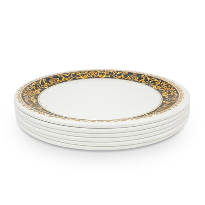SUPERWARE | Pure Melamine | Buffet Plate Set 12.5" - Dynasty (12.5”) | 6 Nos. | Stain Free, Glazed Finish