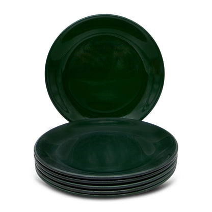 SUPERWARE | Pure Melamine | Small Plate Set - Emerald (7.5") | 6 Nos. | Stain Free, Glazed Finish