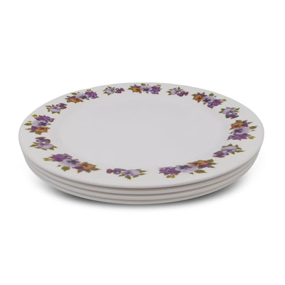 EKTRA | Premium Melamine | Dinner Set – Crown (Set of 12 Pcs.) | Durable, Fade Proof