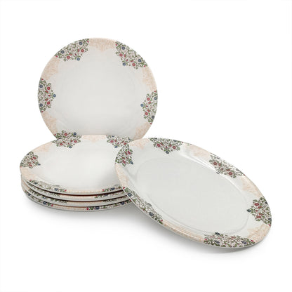 SUPERWARE | Pure Melamine | Dinner Plate Set – Ethnic Art (10.75”) | 6 Nos. | Stain Free, Glazed Finish