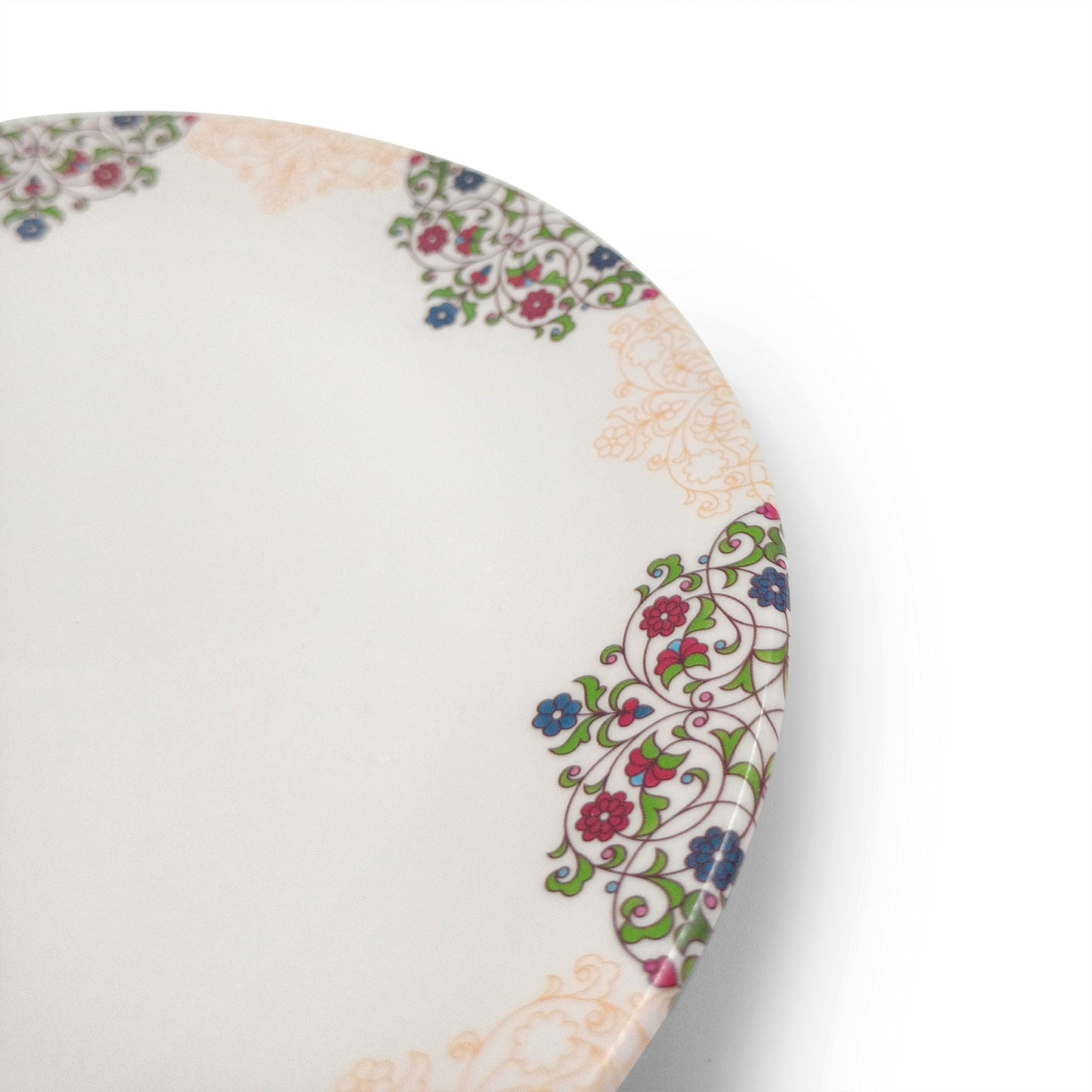 SUPERWARE | Pure Melamine | Dinner Plate Set – Ethnic Art (10.75”) | 6 Nos. | Stain Free, Glazed Finish