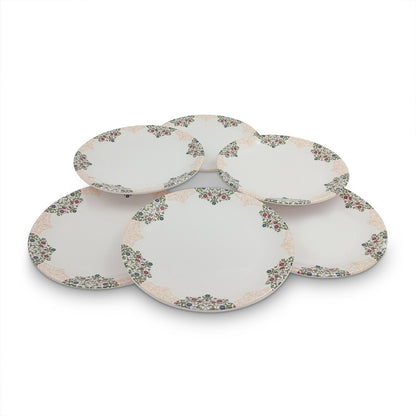 SUPERWARE | Pure Melamine | Dinner Plate Set – Ethnic Art (10.75”) | 6 Nos. | Stain Free, Glazed Finish