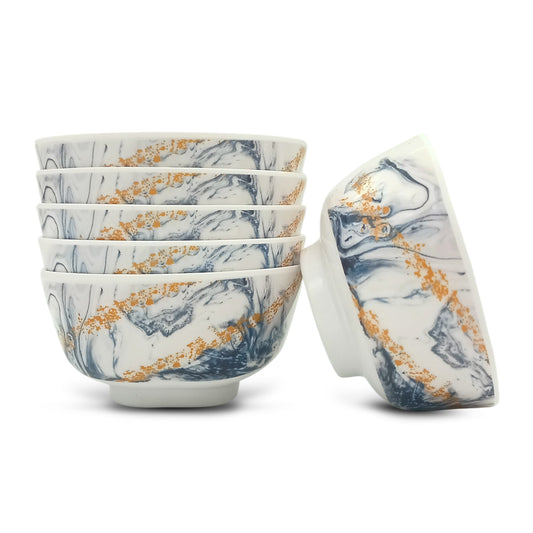 SUPERWARE | Pure Melamine | Bowl Set - Evoque 4" | 6 Nos. | Stain Free, Glazed Finish
