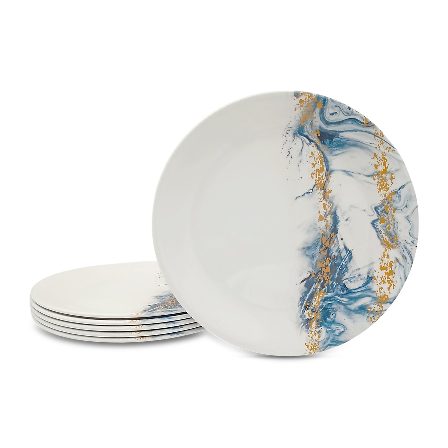 SUPERWARE | Pure Melamine | Buffet Plate Set – Evoque (12.5”) | 6 Nos.  | Stain Free, Glazed Finish