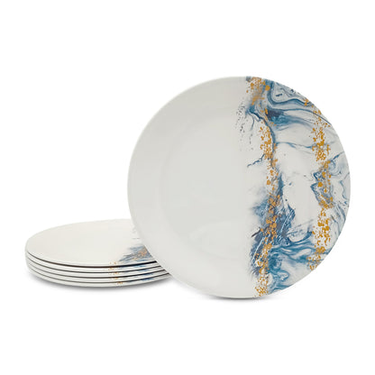 SUPERWARE | Pure Melamine | Buffet Plate Set – Evoque (12.5”) | 6 Nos.  | Stain Free, Glazed Finish