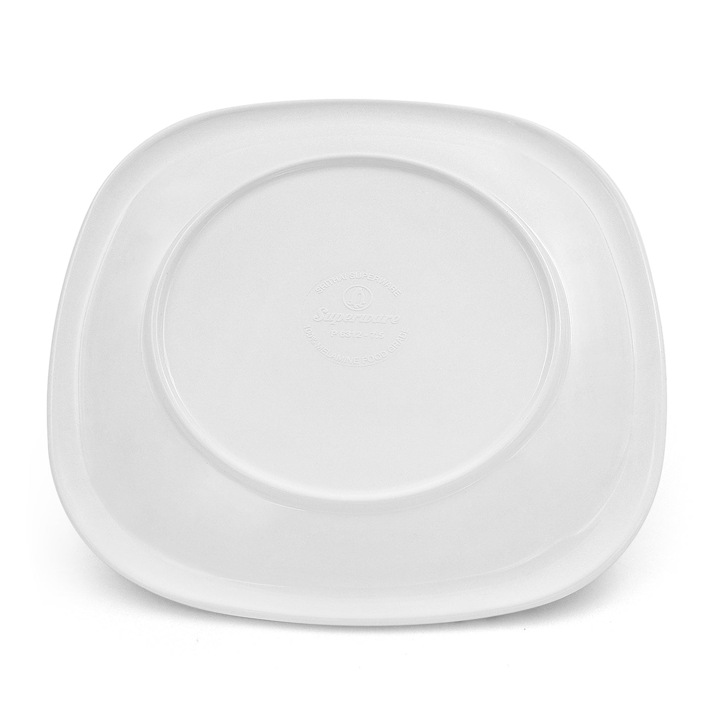 SUPERWARE | Pure Melamine | Buffet Plate Set – Flamingo Flower (12.5”) | 6 Nos.  | Stain Free, Glazed Finish