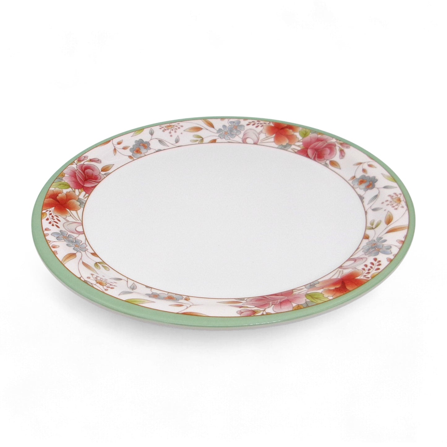 SUPERWARE | Pure Melamine | Dinner Plate Set – Floris (11.0") | 6 Nos. | Stain Free, Glazed Finish