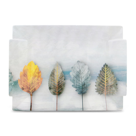 SUPERWARE | Pure Melamine | Fusion Tray - Autumn | Set Of 2 Pcs.| Stain Free, Glazed Finish