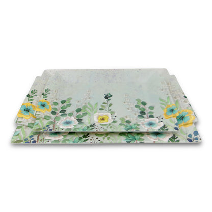 SUPERWARE | Pure Melamine | Fusion Tray - Spring | Set Of 2 Pcs.| Stain Free, Glazed Finish