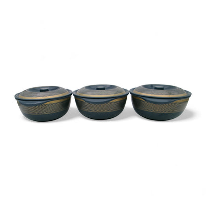 SUPERWARE | Pure Melamine | Dinner Set - Golden Glory Navy Blue | Set Of 40 Pcs. | Stain Free, Glazed Finish