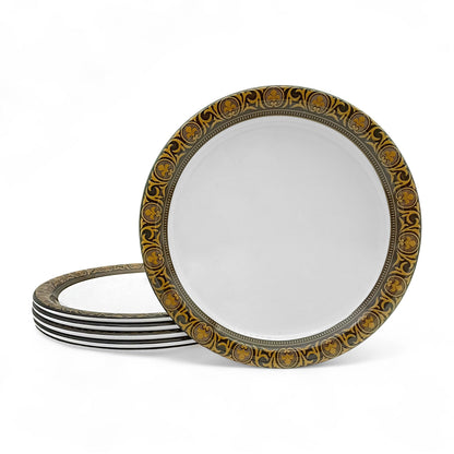 SUPERWARE | Pure Melamine | Small Plate Set - Golden Rado (7.5") | 6 Nos. | Stain Free, Glazed Finish