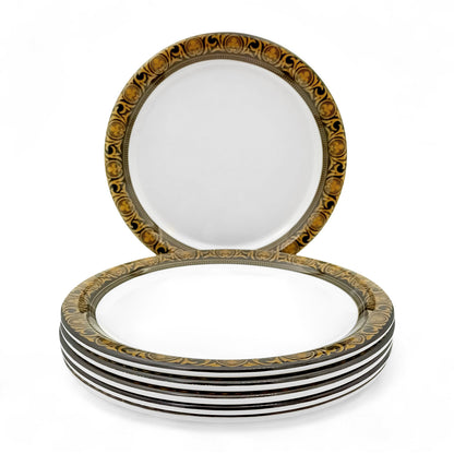 SUPERWARE | Pure Melamine | Small Plate Set - Golden Rado (7.5") | 6 Nos. | Stain Free, Glazed Finish