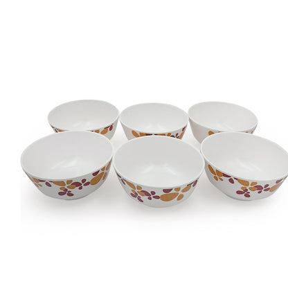 SUPERWARE | Pure Melamine | Katori Set - Hana (3.5") | 6 Nos. | Stain Free, Glazed Finish