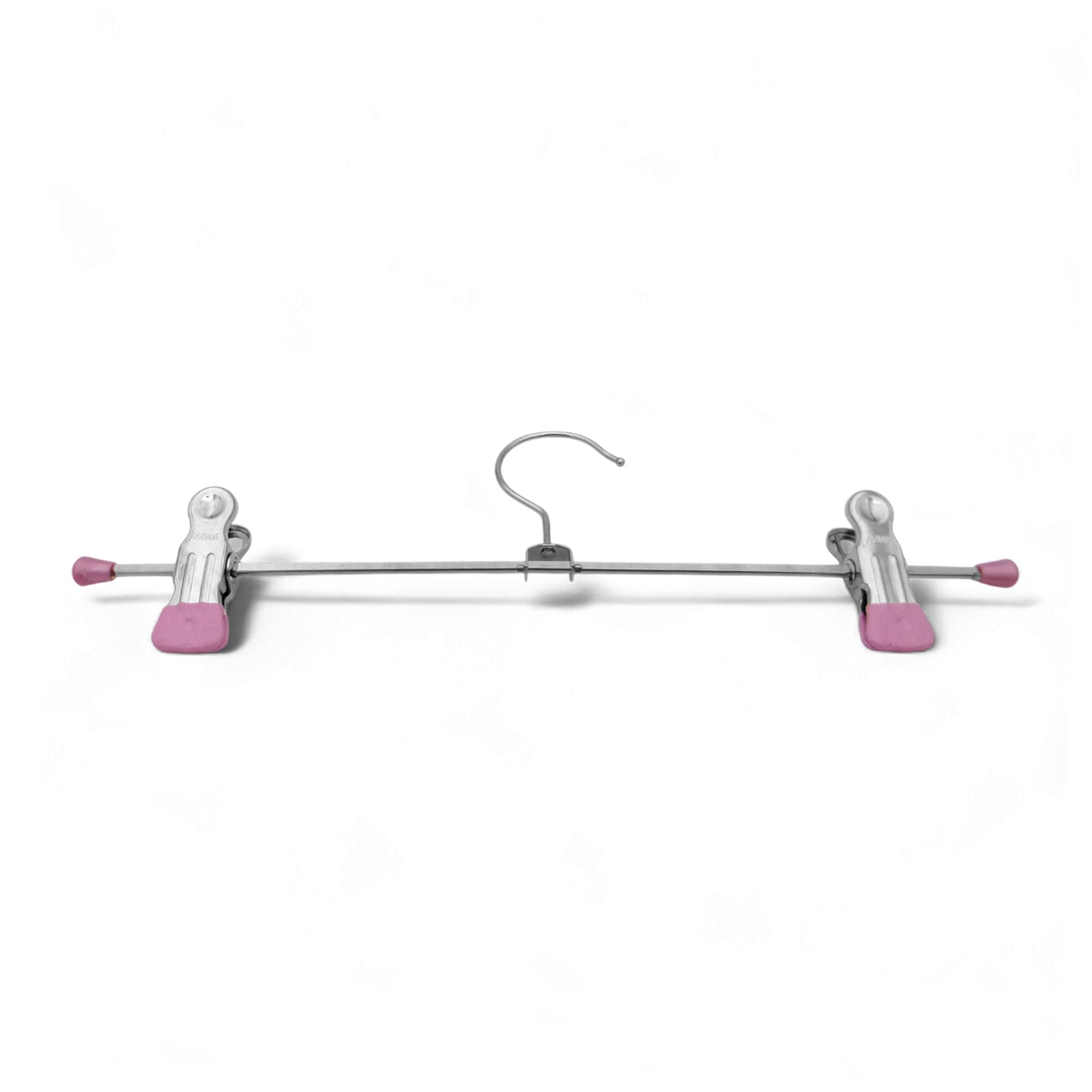 MAWA | Made in Germany | Metal Hanger Set | Trouser Hanger | Clip K 30/D | Two Adjustable MAWA Clips | 360° Rotatable Swivel Hook | Space Saver | 10 Pieces