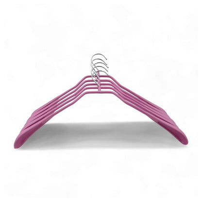MAWA | Made in Germany | Metal Hanger Set | Jacket Hanger | Bodyform 42/L | Non-Slip Coating | 360° Rotatable Swivel Hook | Widened Shoulder Support | 5 Pieces
