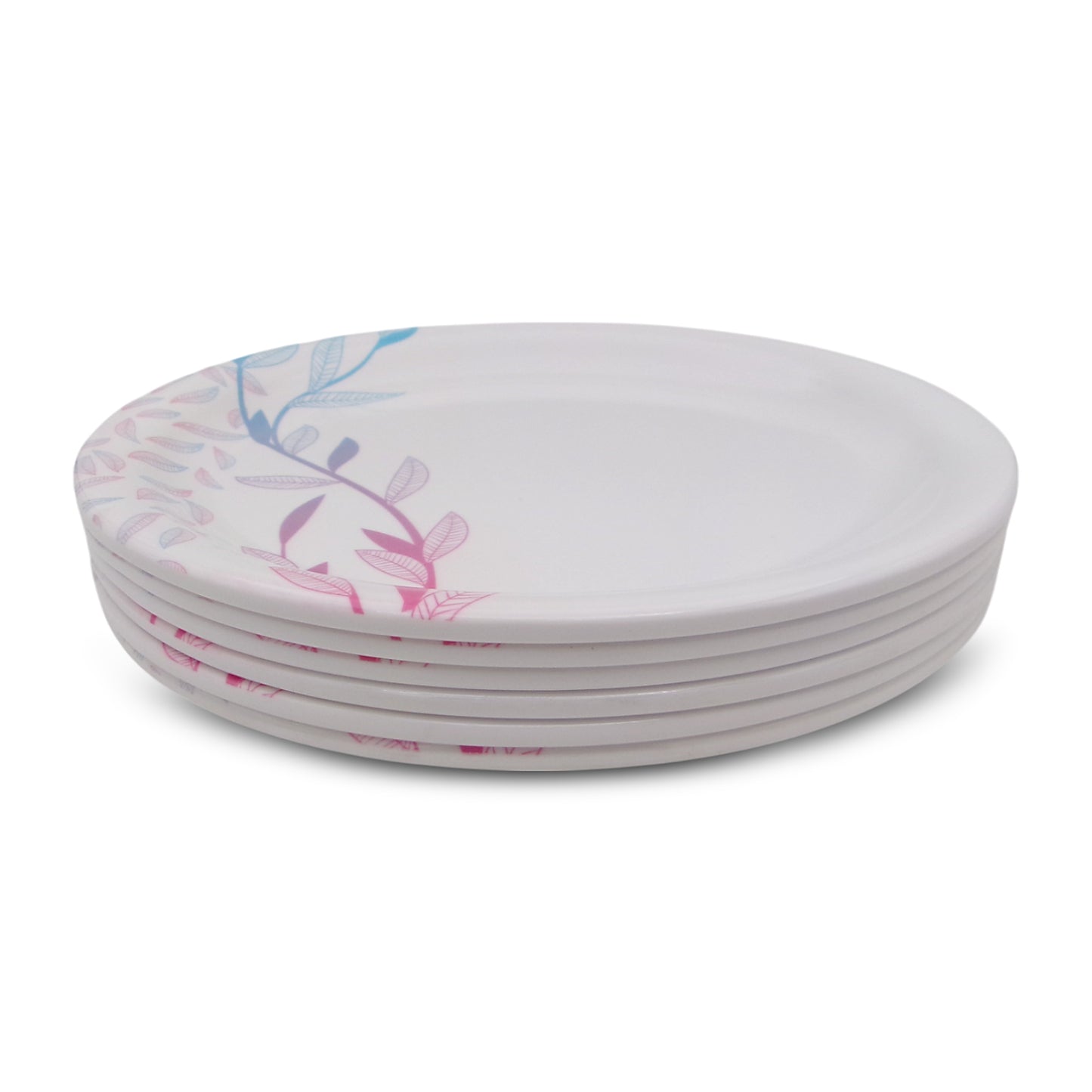 SUPERWARE | Pure Melamine | Small Plate Set - Ivy Leaf (7.5") | 6 Nos. | Stain Free, Glazed Finish