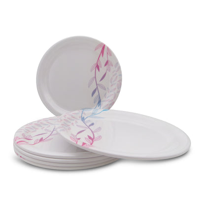 SUPERWARE | Pure Melamine | Small Plate Set - Ivy Leaf (7.5") | 6 Nos. | Stain Free, Glazed Finish