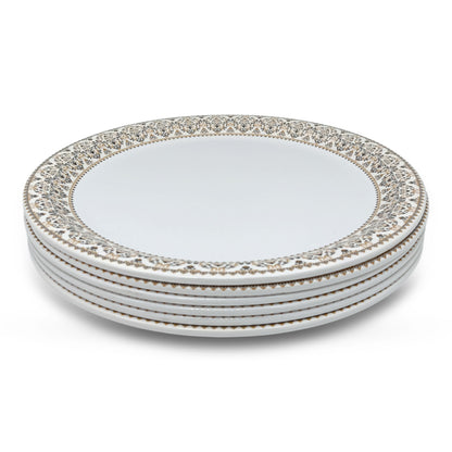 SUPERWARE | Pure Melamine | Small Plate Set - Manila Gold (7.5") | 6 Nos. | Stain Free, Glazed Finish