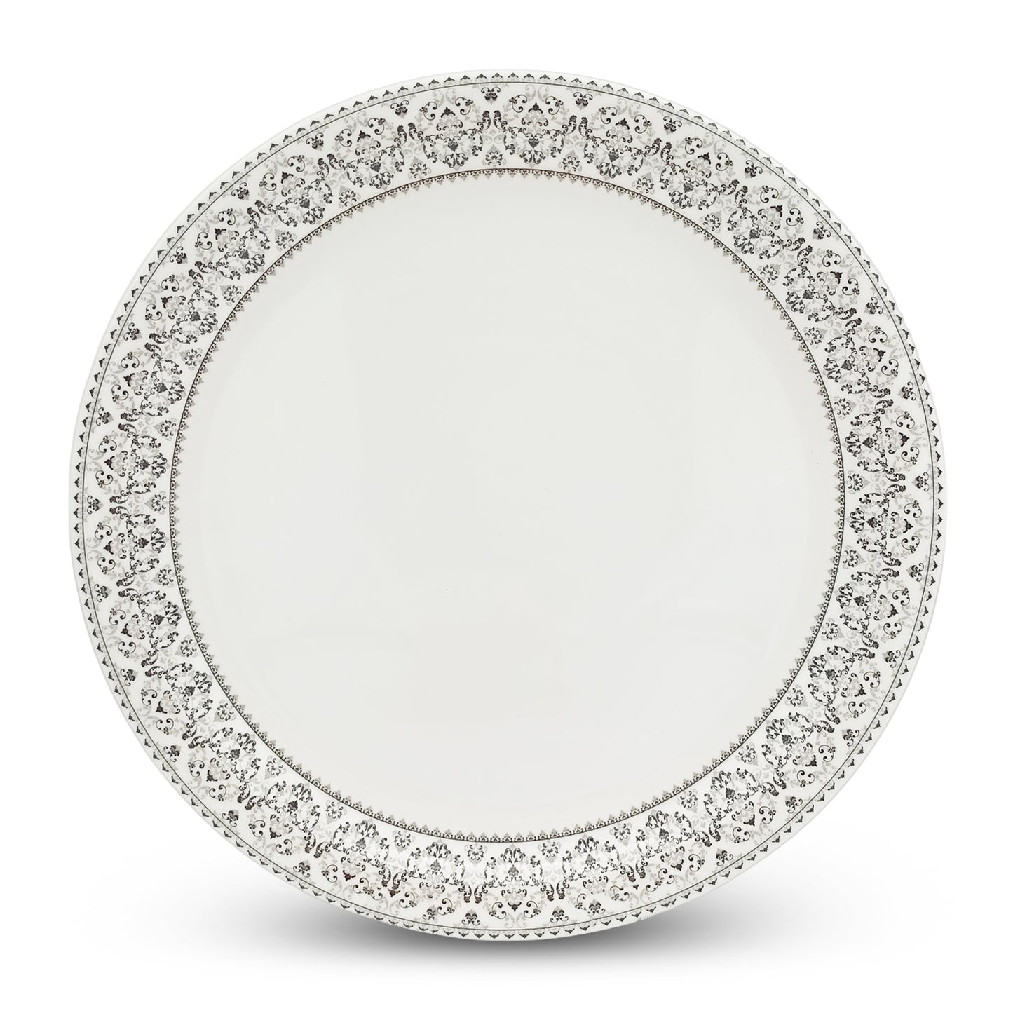 SUPERWARE | Pure Melamine | Dinner plate Set - MANILA GREY (11.0") | 6 Nos. | Stain Free, Glazed Finish