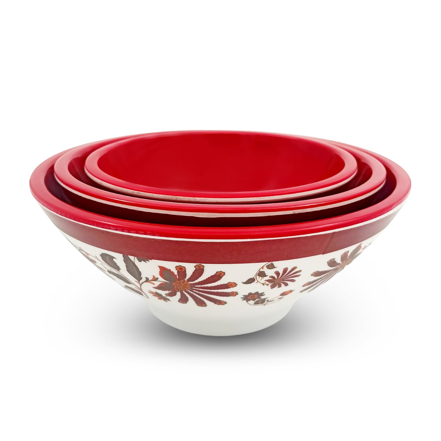 SUPERWARE | Pure Melamine | Mango Bowl - PALMONA | Set of 3 Pcs. | Stain Free, Glazed Finish