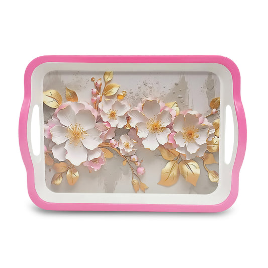 SUPERWARE | Pure Melamine | Matrix Tray Set - Petala | Set Of 3 Pcs.| Stain Free, Glazed Finish