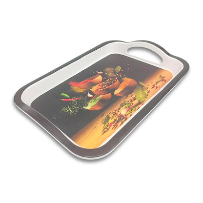SUPERWARE | Pure Melamine | Matrix Tray Set - Zest | Set Of 3 Pcs.| Stain Free, Glazed Finish