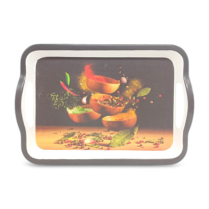 SUPERWARE | Pure Melamine | Matrix Tray Set - Zest | Set Of 3 Pcs.| Stain Free, Glazed Finish