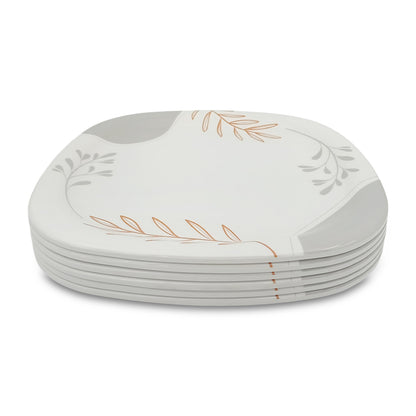 SUPERWARE | Pure melamine | Small Plate Set - Meli (7.5") | 6 Nos. | Stain Free, Glazed Finish