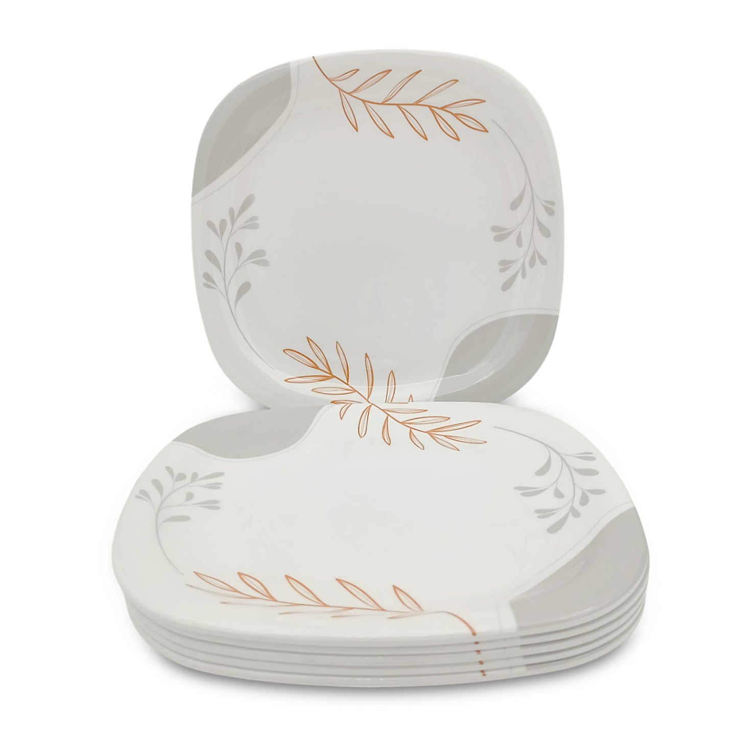 SUPERWARE | Pure melamine | Small Plate Set - Meli (7.5") | 6 Nos. | Stain Free, Glazed Finish