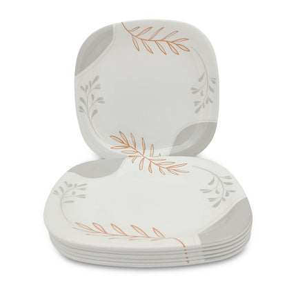 SUPERWARE | Pure melamine | Small Plate Set - Meli (7.5") | 6 Nos. | Stain Free, Glazed Finish