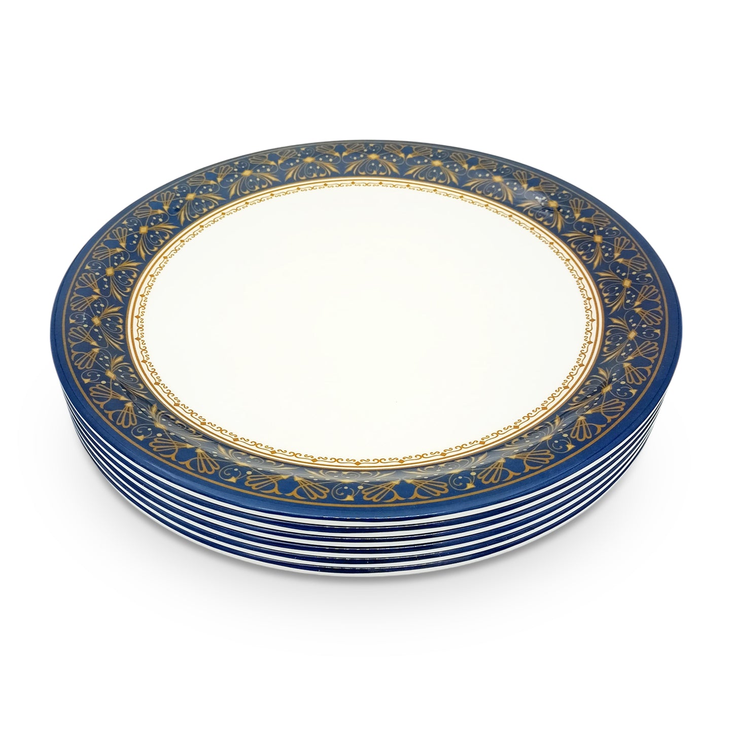 SUPERWARE | Pure Melamine | Buffet Plate Set –  Royal Golden Brown (12.5”) | 6 Nos. | Stain Free, Glazed Finish