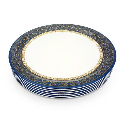 SUPERWARE | Pure Melamine | Buffet Plate Set –  Royal Golden Brown (12.5”) | 6 Nos. | Stain Free, Glazed Finish